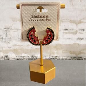 Watermelon Rhinestone Earrings NEW